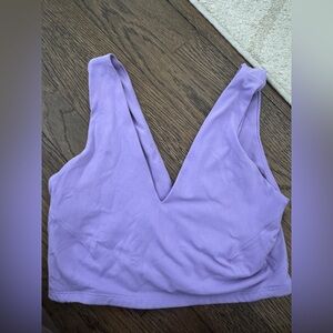 FREE PEOPLE MOVEMENT PURPLE CROP TOP BRA